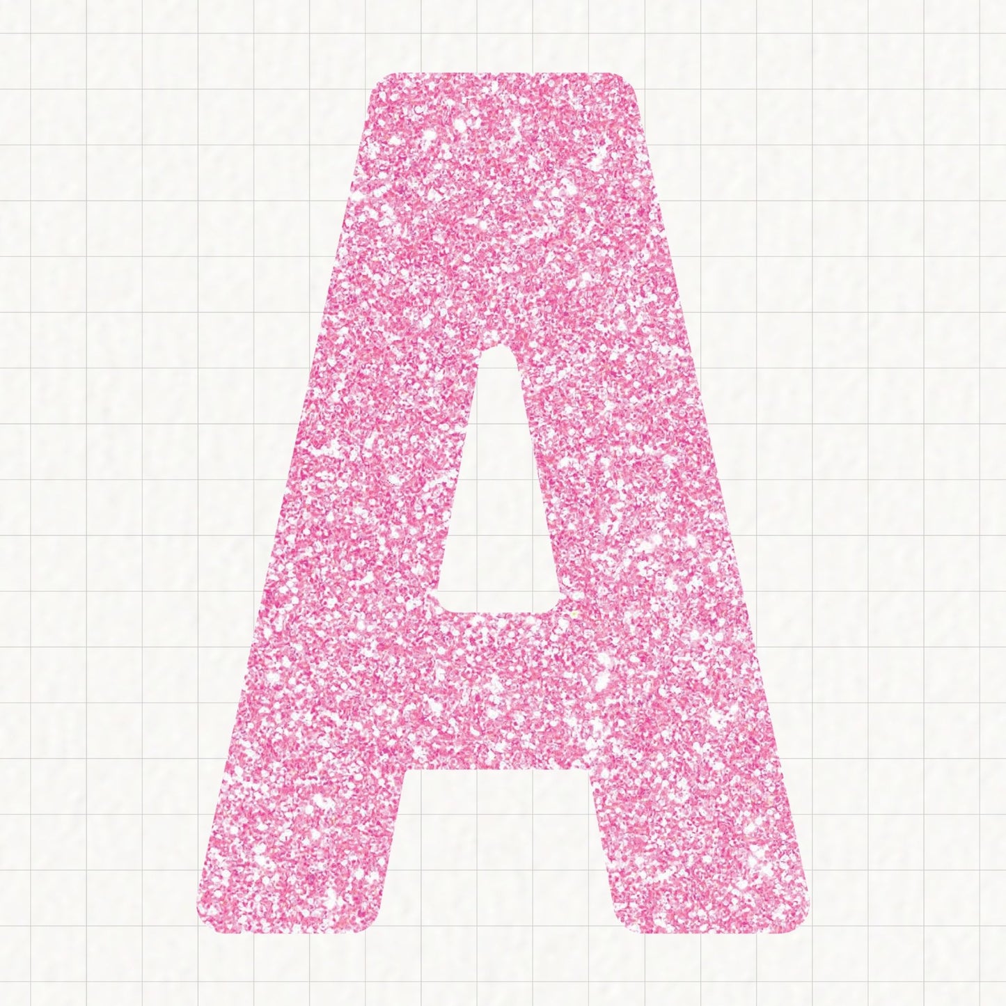 Pink Glitter Alphabet | UV DTF