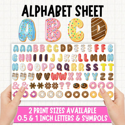 Donut Alphabet | UV DTF
