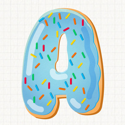 Donut Alphabet | UV DTF