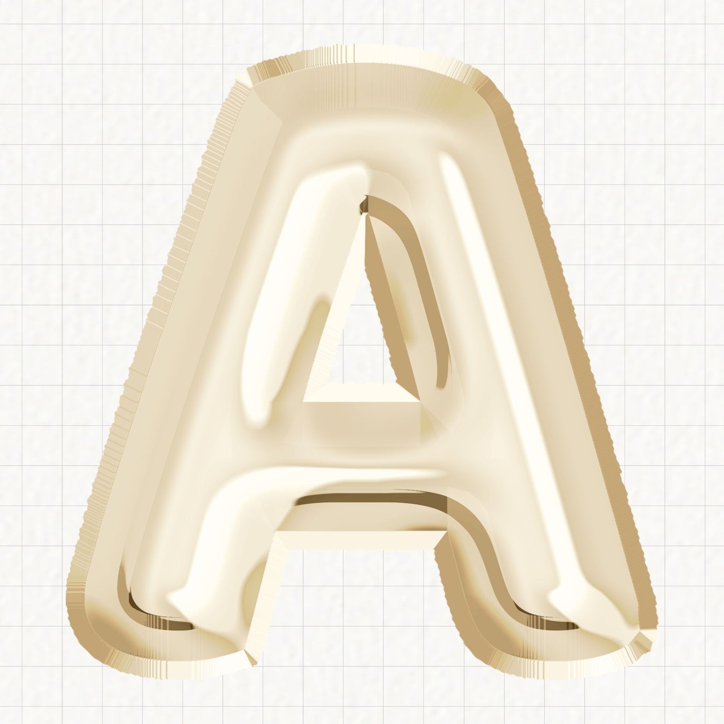 Champagne Foil Balloons Alphabet | UV DTF