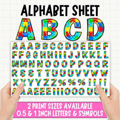 Puzzle Alphabet | UV DTF