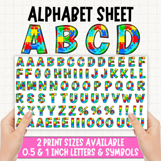 Puzzle Alphabet | UV DTF