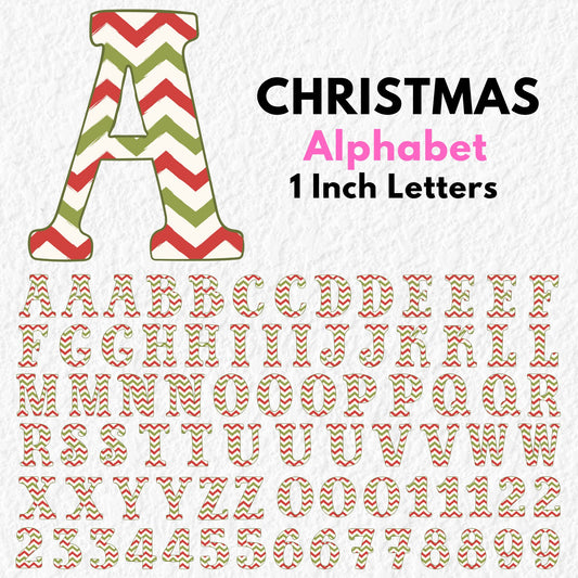 Christmas Alphabet | UV DTF