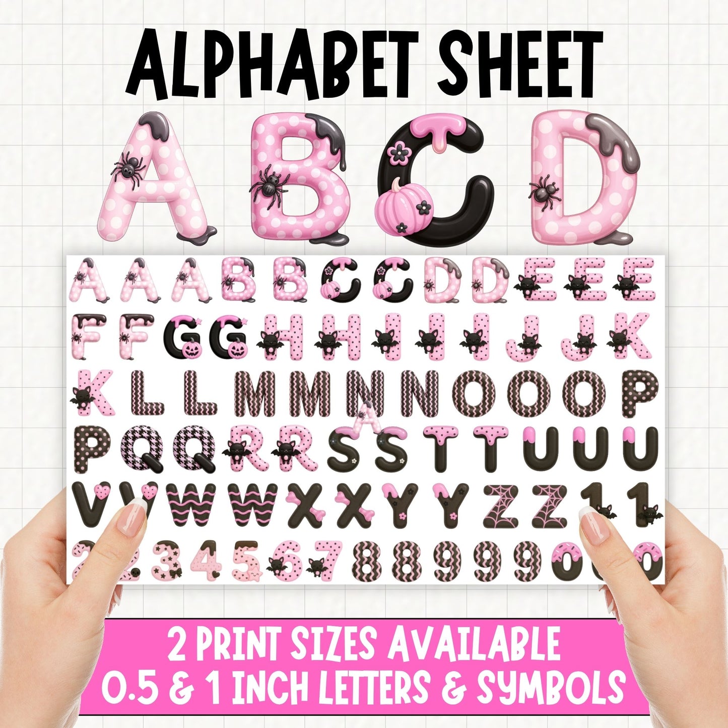Halloween Treats Alphabet | UV DTF