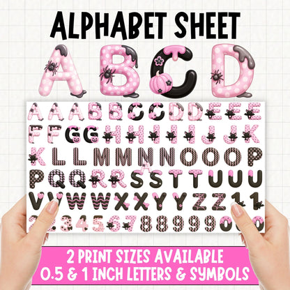 Halloween Treats Alphabet | UV DTF