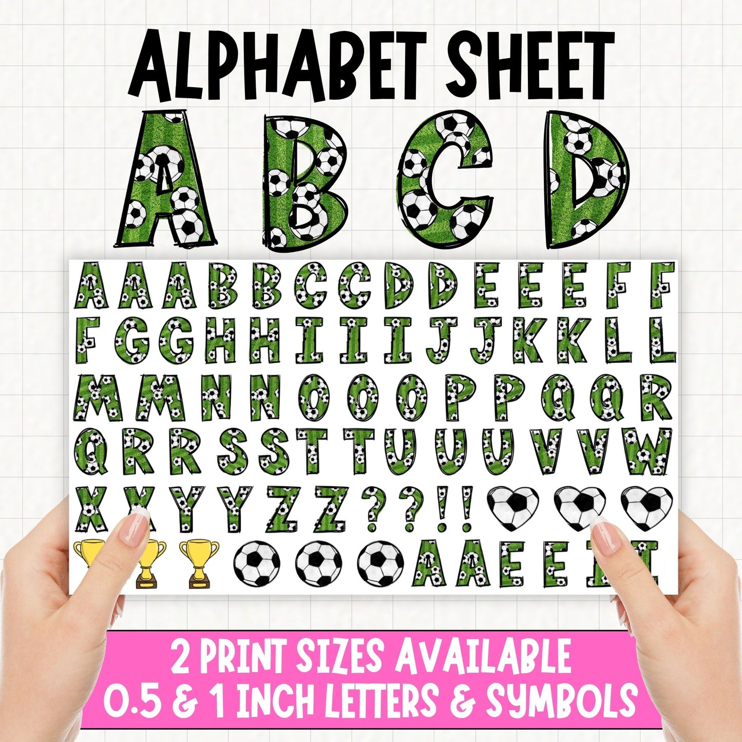 Football Alphabet | UV DTF
