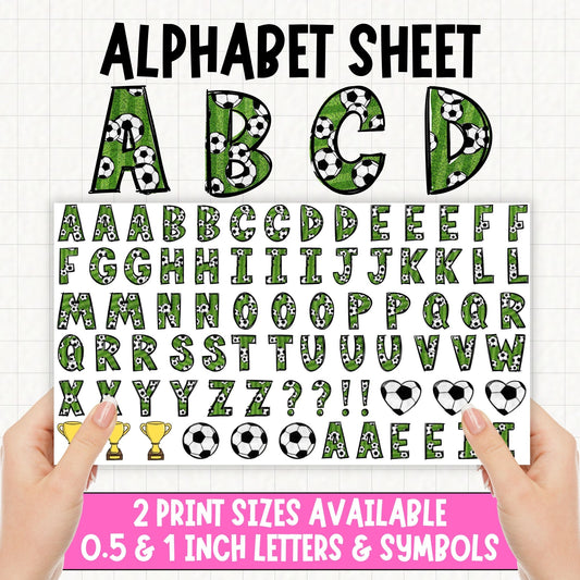 Football Alphabet | UV DTF