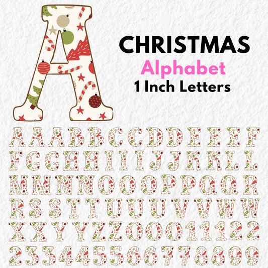 Christmas Alphabet | UV DTF