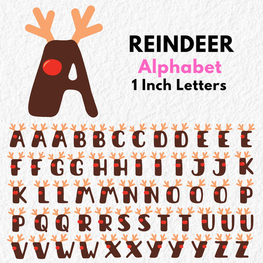 Reindeer Alphabet | UV DTF