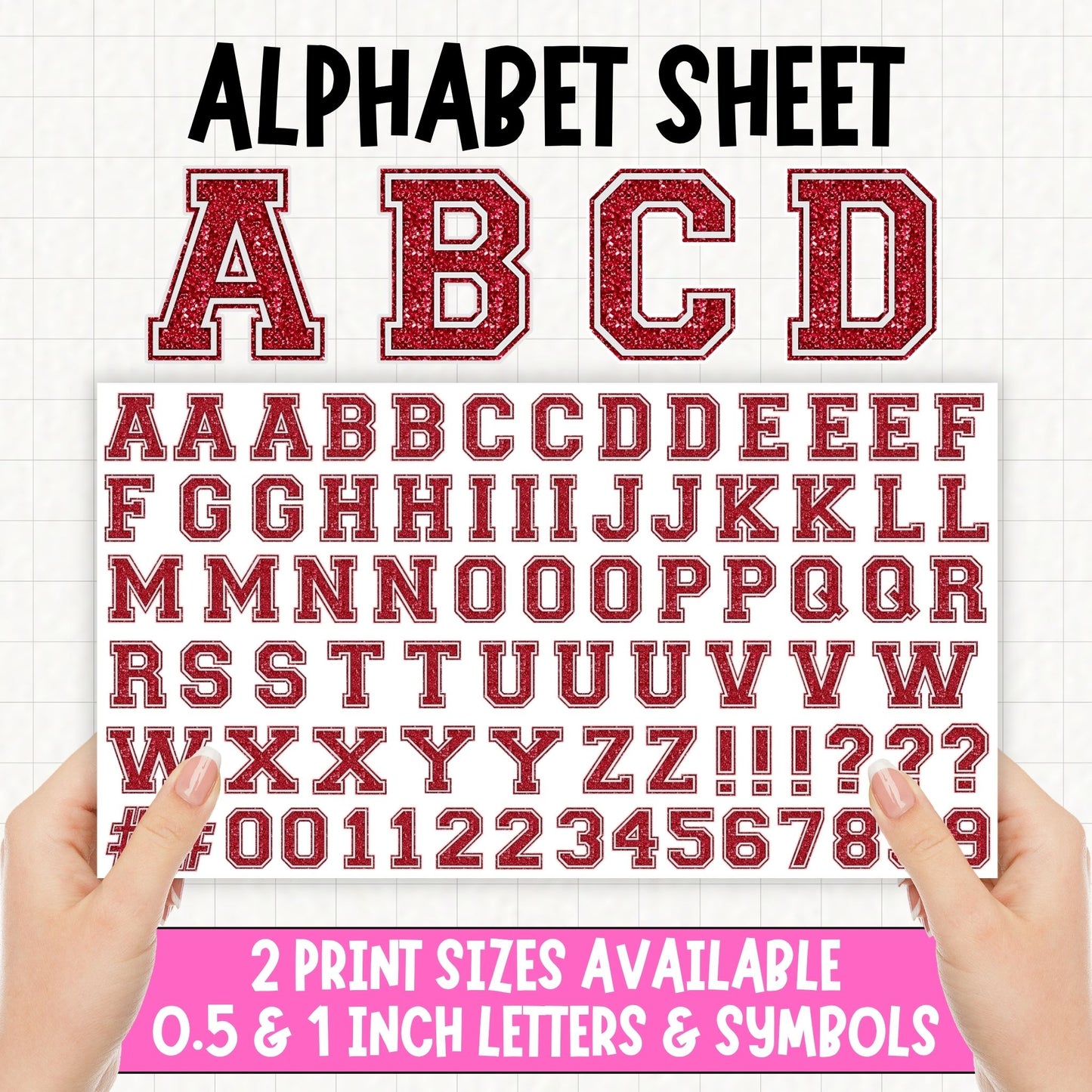 Varsity Alphabet | UV DTF