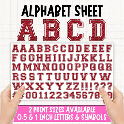 Varsity Alphabet | UV DTF