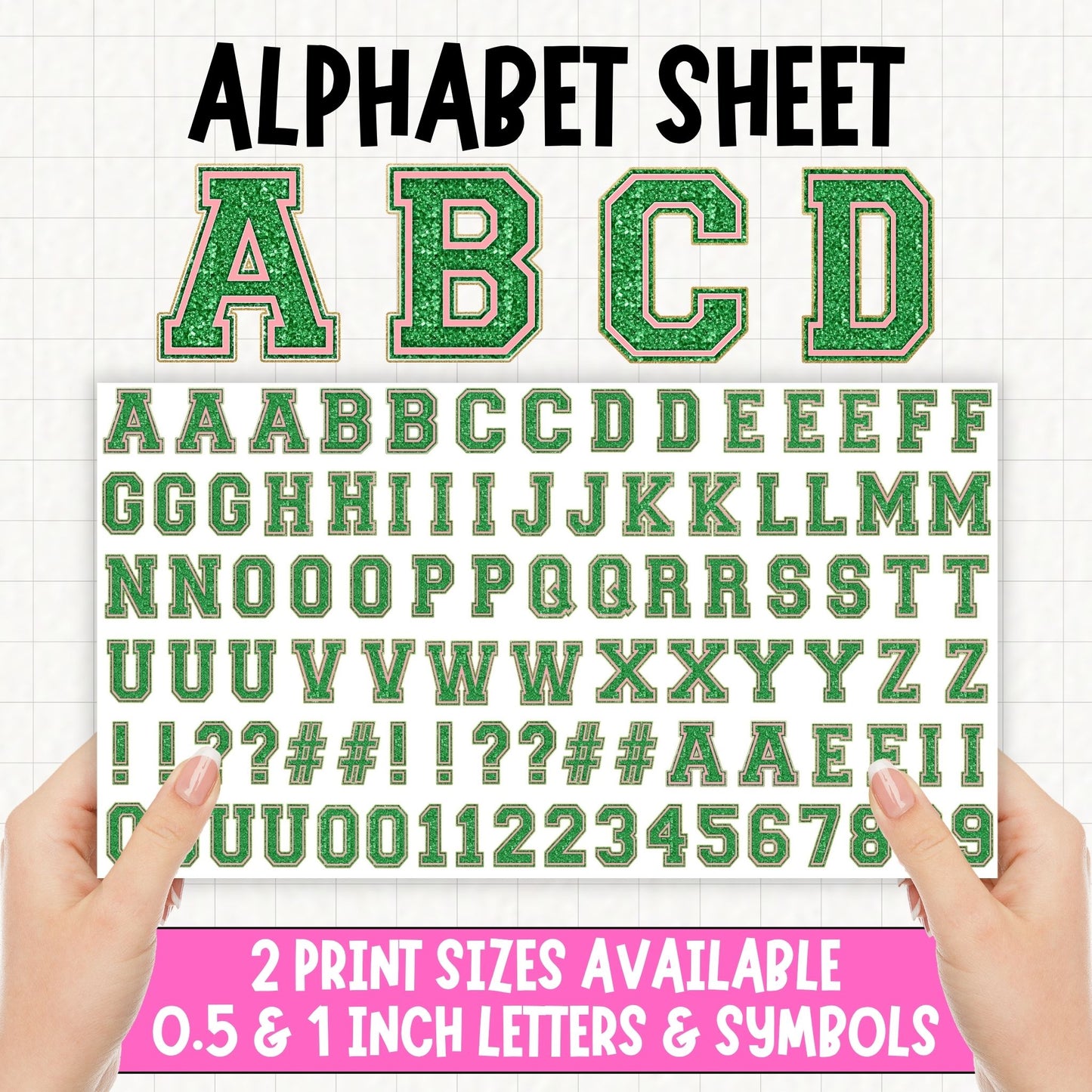 Varsity Alphabet | UV DTF