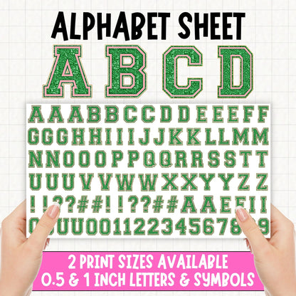 Varsity Alphabet | UV DTF