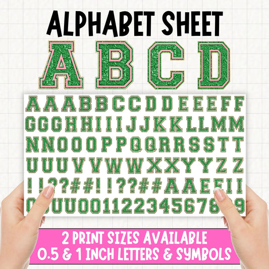 Varsity Alphabet | UV DTF