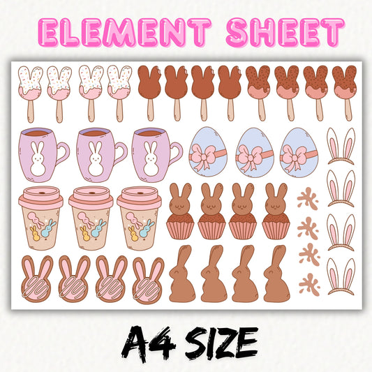 Treats at Easter - A4 | UV DTF Element Sheet