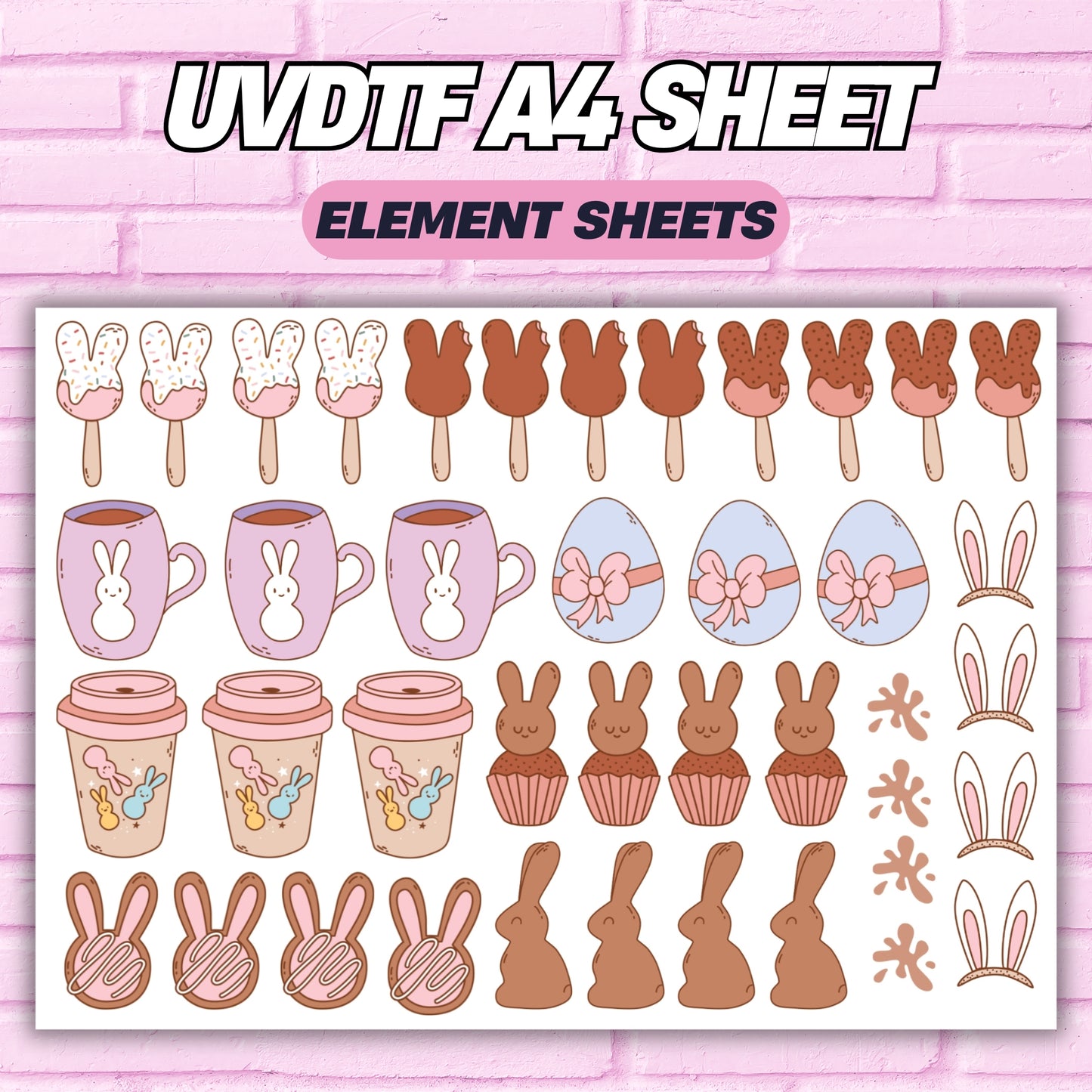 Treats at Easter - A4 | UV DTF Decal