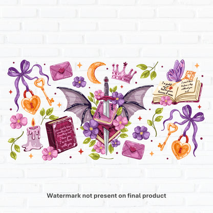 Violet Wing Chapter | UV DTF Wrap