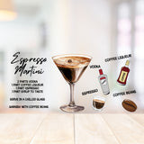 cocktail uv dtf recipe for espresso martini