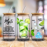 mojito recipe uv dtf transfer for Libbey cans