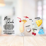 pina colada recipe uv dtf prints digital designs