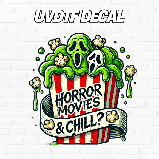 Horror Movies & Chill - Ghostface | UV DTF Decal