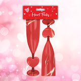 Valentine Love Heart Champagne Flutes - Pack of 2