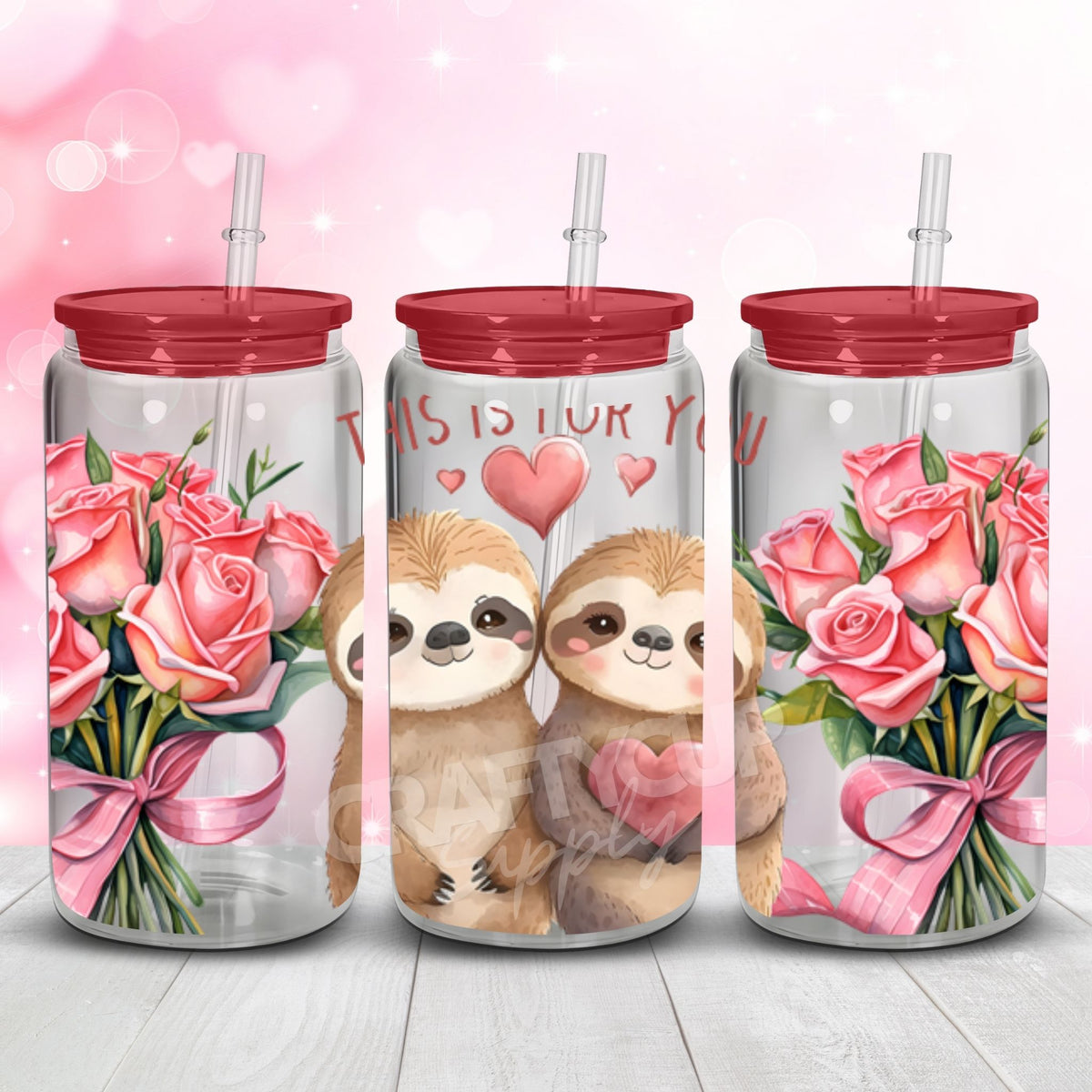 cute valentines day wraps for Libbey cans