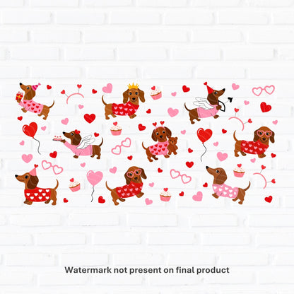 Dachshund Love | UV DTF Wrap