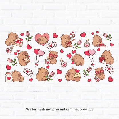 Capybara Love | UV DTF Wrap