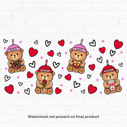 Bearista Valentine | UV DTF Wrap