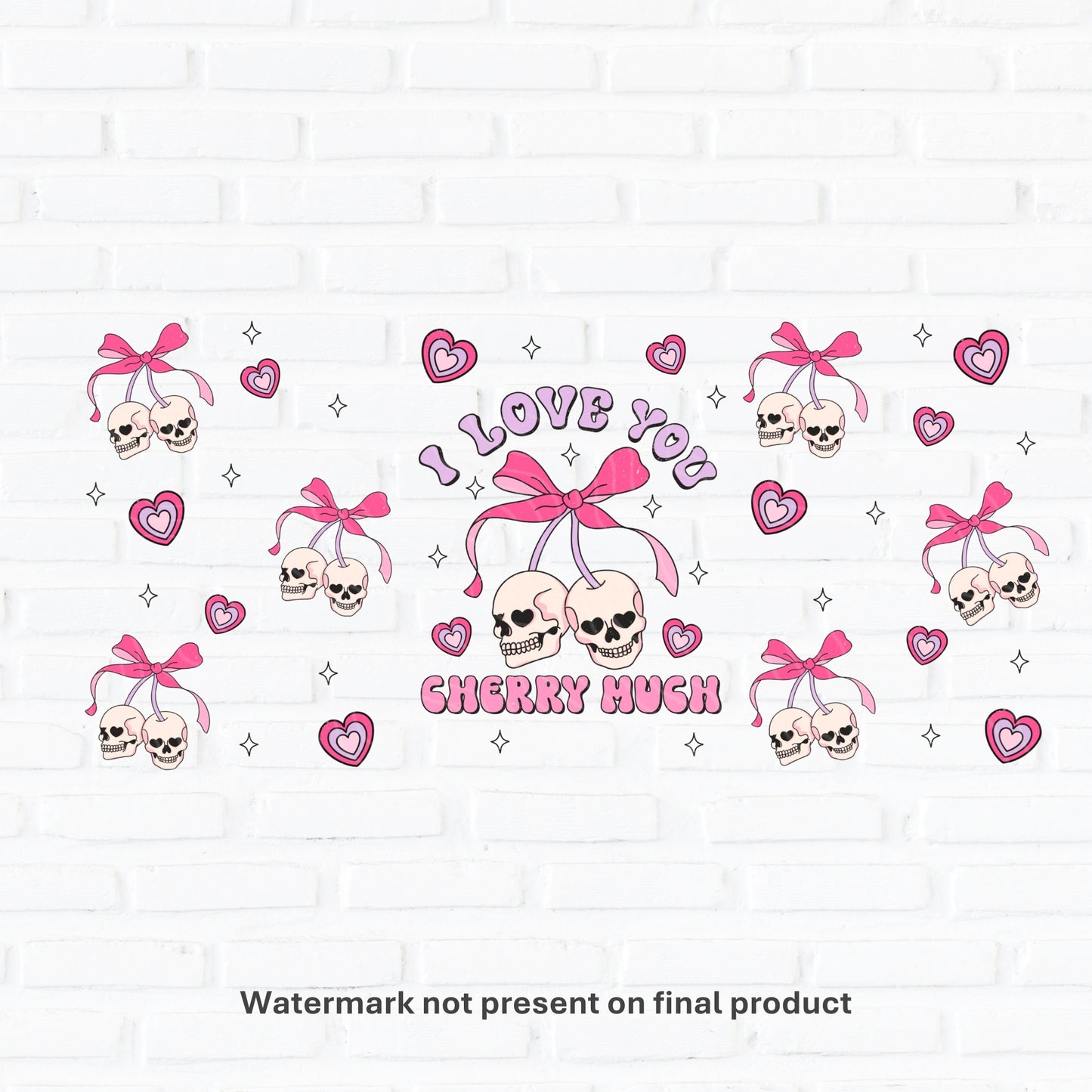 Love You Cherry Much | UV DTF Wrap