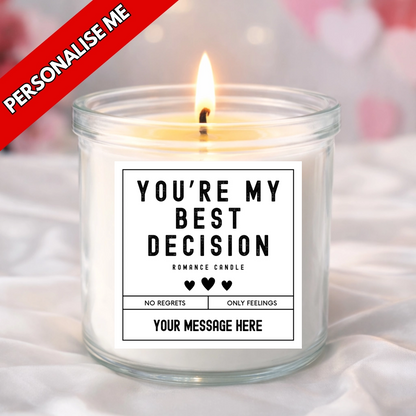 Best Decision - Candle Label