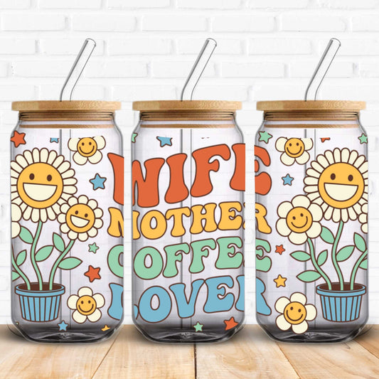 wife mother and coffee lover design