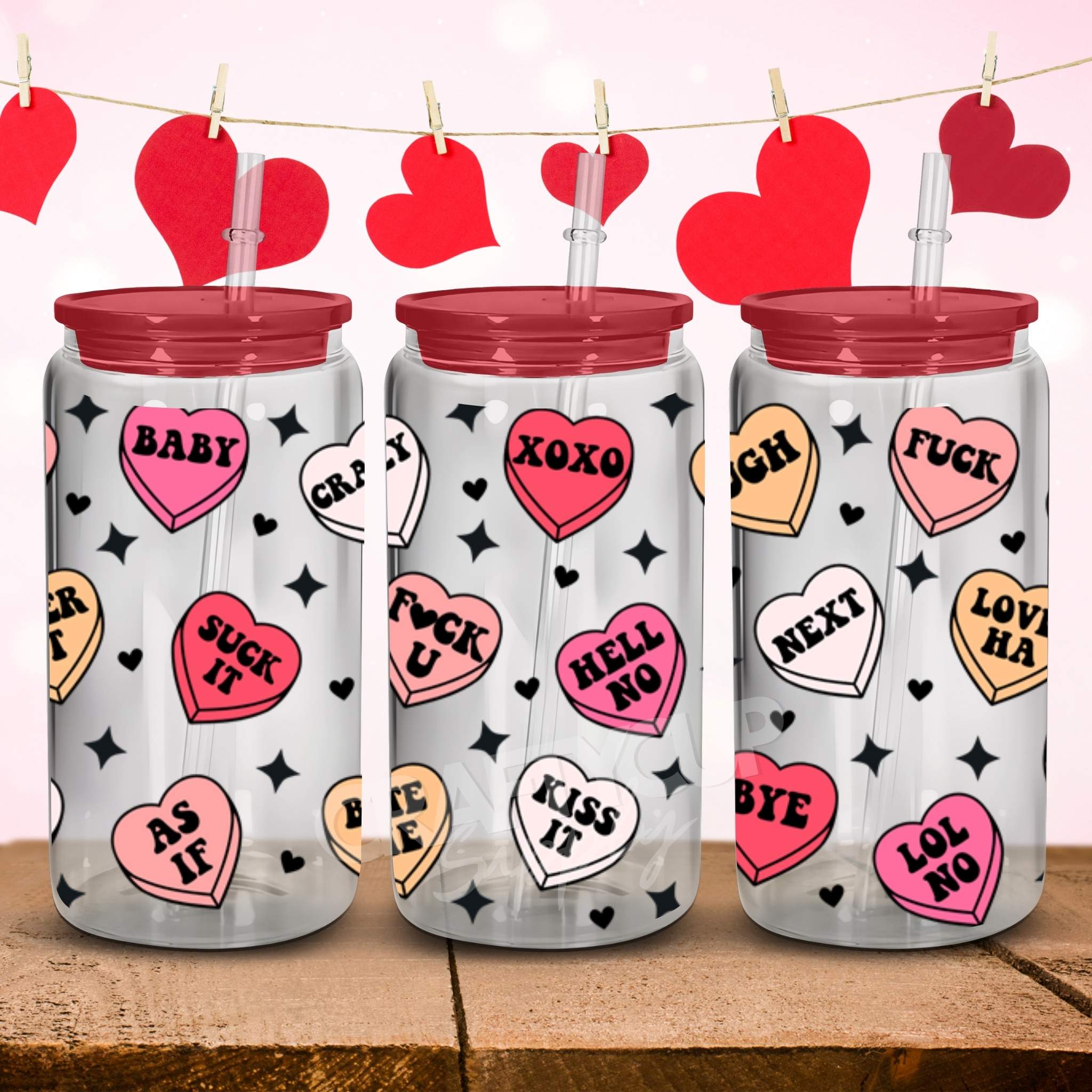 sweetheart love heart dtf wrap