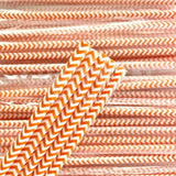 Orange Chevron Straw