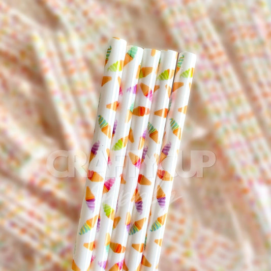 ice cream printed straws