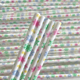 Pastel Snowflake Straw