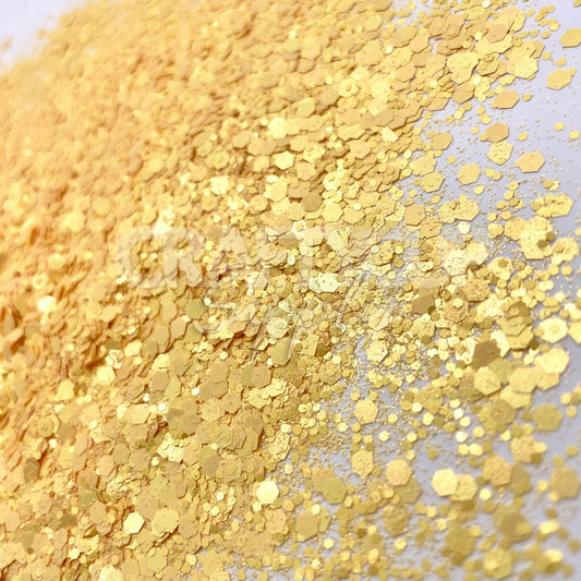 yellow glitter mix
