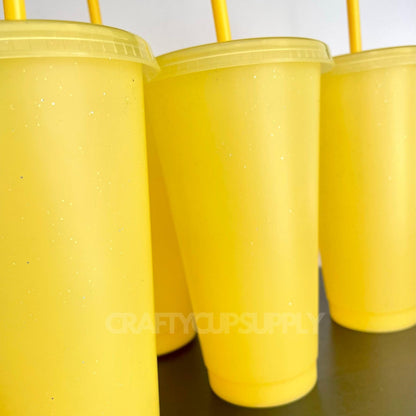 Yellow > Orange Glitter Colour Change 24oz (710ml)