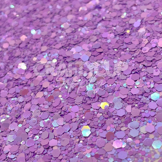 Purple glitter mix