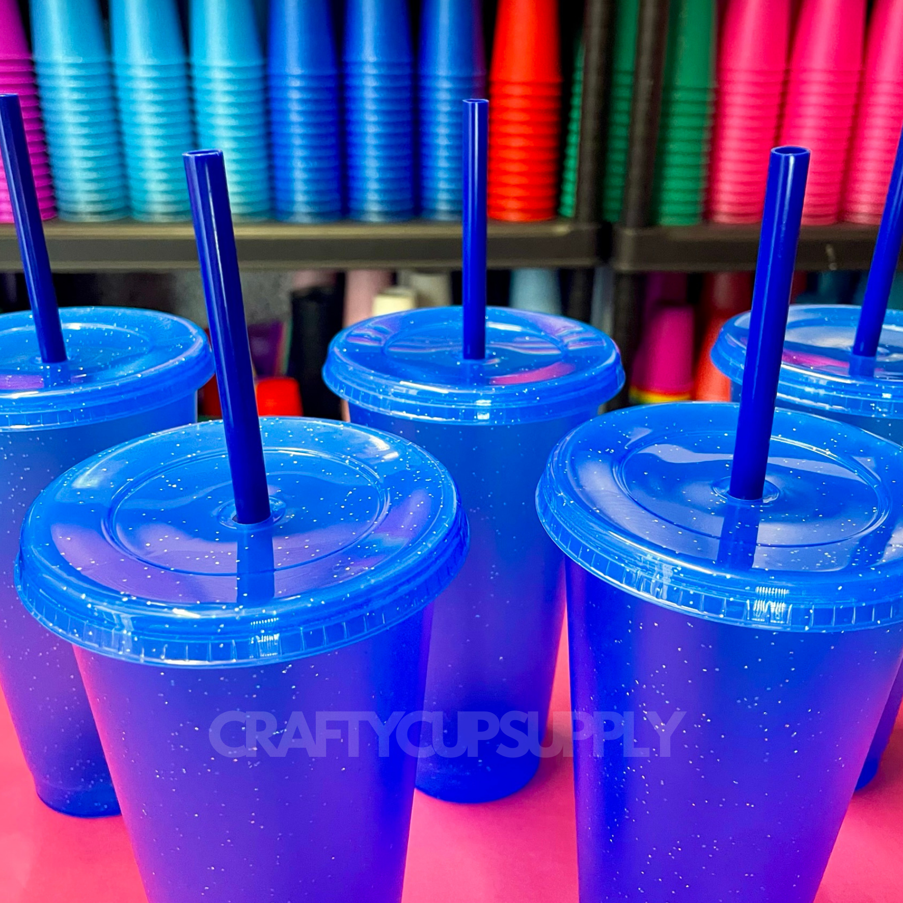 cold cups with straws blanks