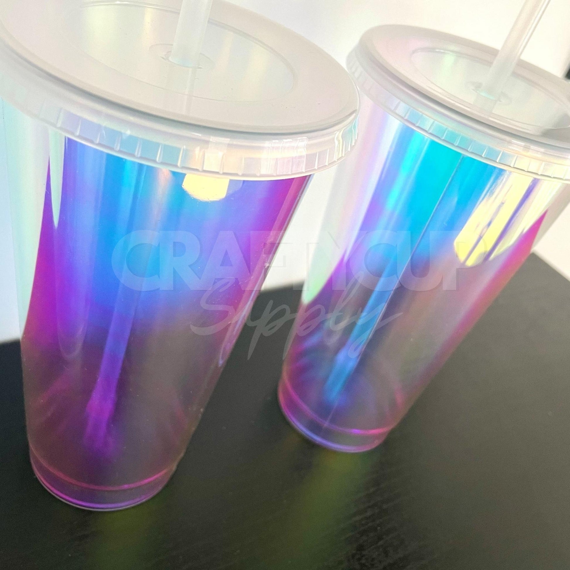 Holographic 710ml 24oz Tumbler Reusable Clear Iced Coffee Plastic Hologram  Cup - China Cup Drinking and Drink Cup price