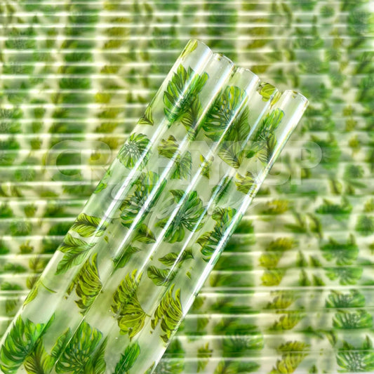 printed plastic reusable straws