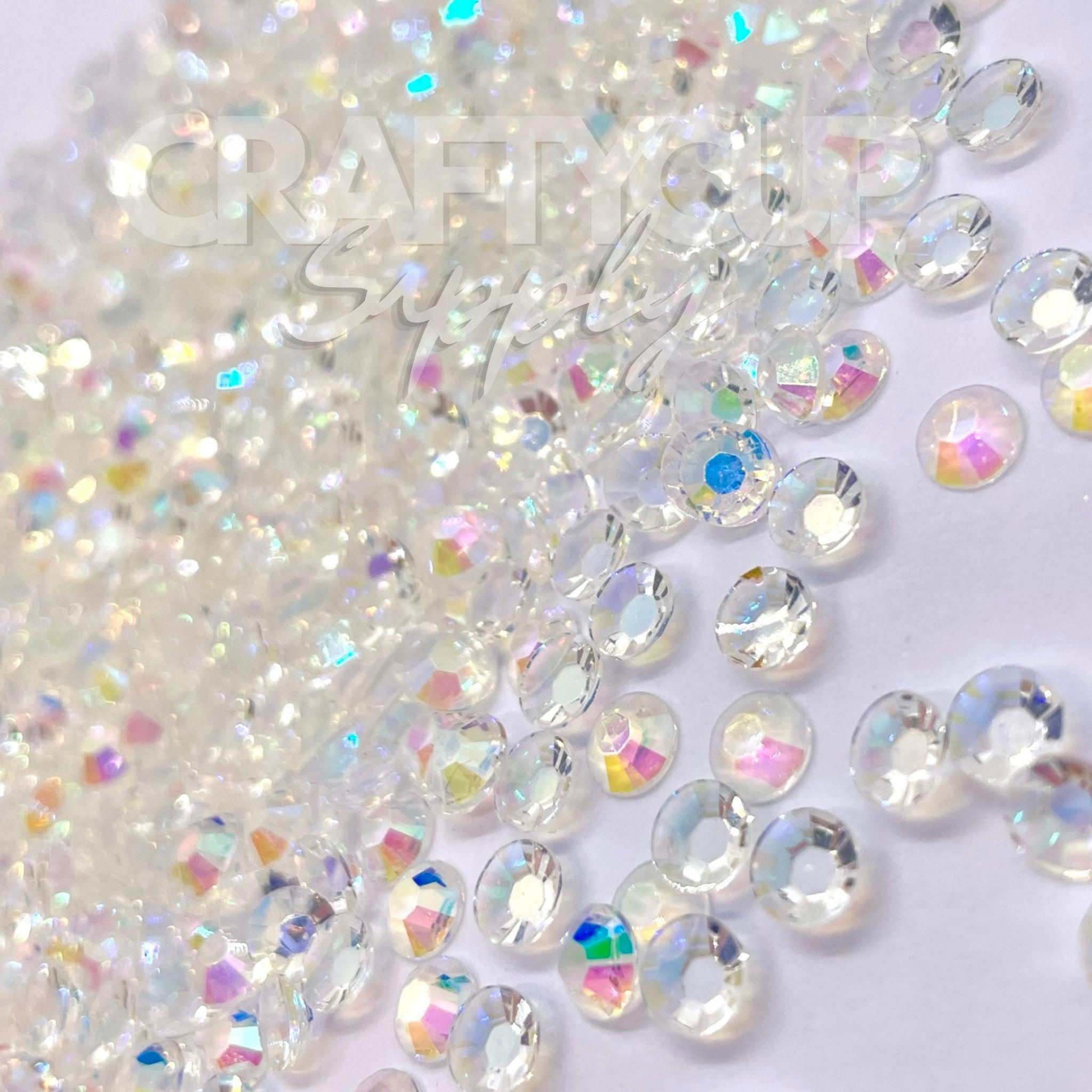 Rainbow Raindrops AB 5mm (SS20) Non Hot Fix Rhinestones | UK ...