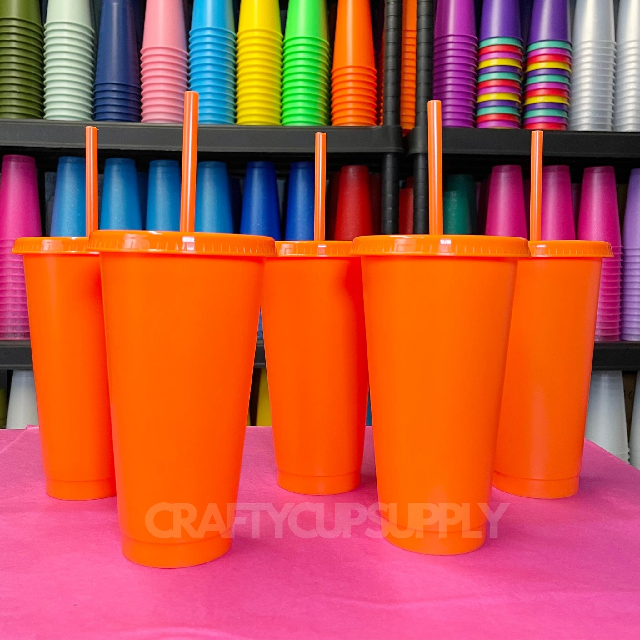 orange cold cups halloween