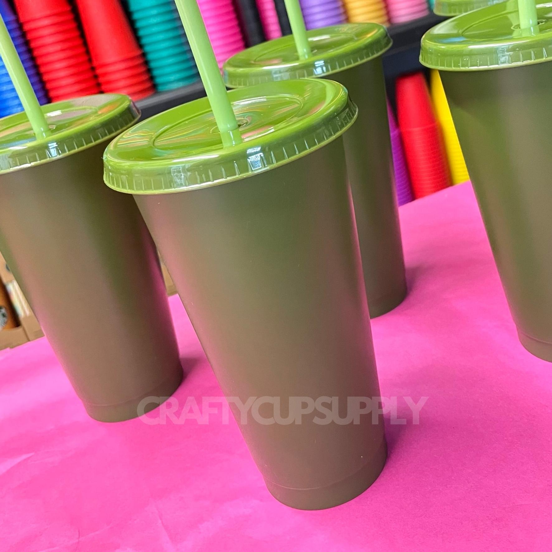 green cups for cricut crafts