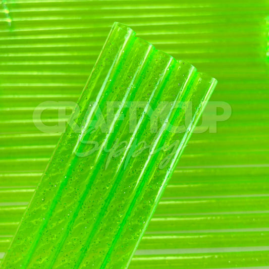 green reusable straws