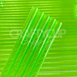 green reusable straws