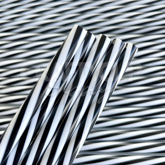 stripe reusable straws