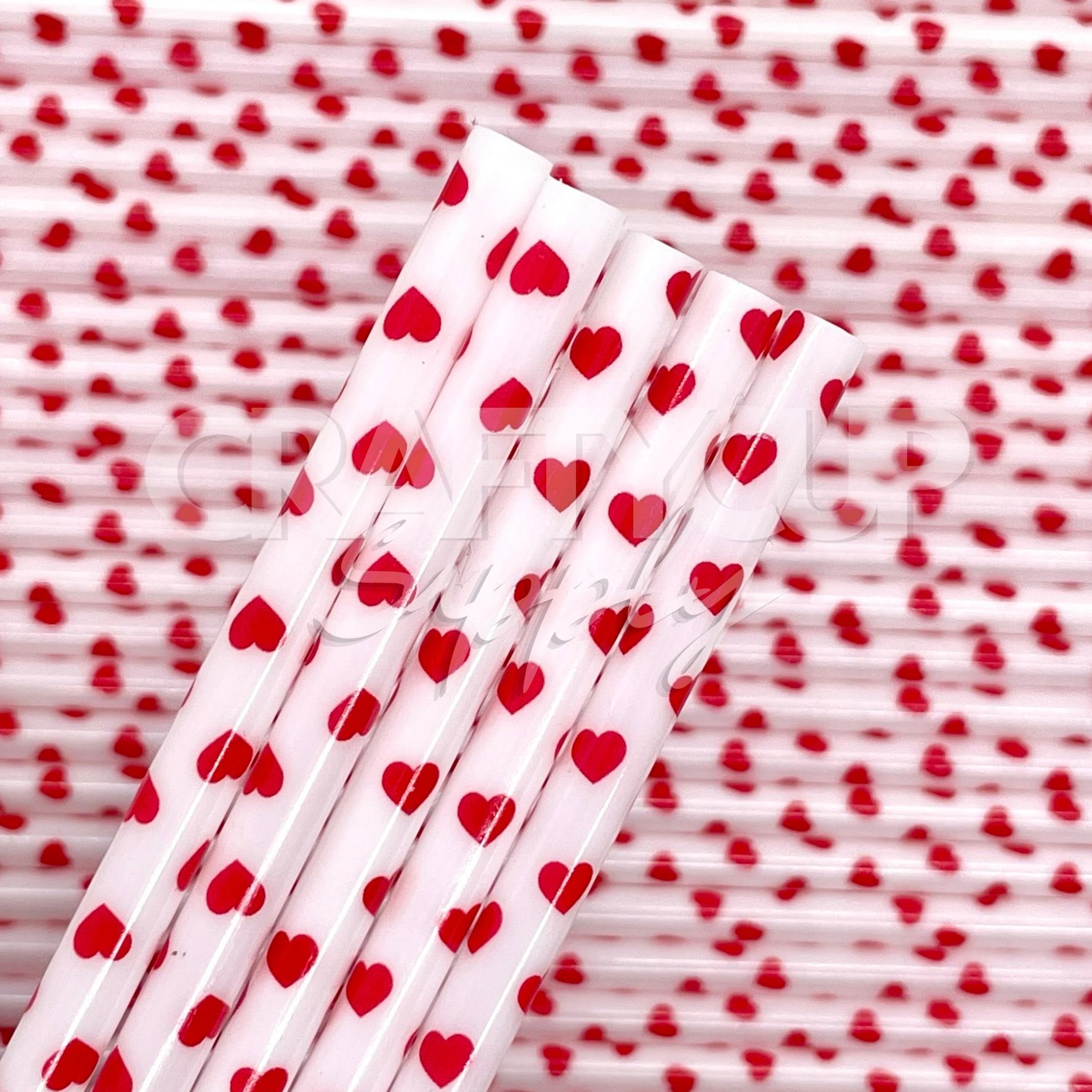 valentine heart reusable straws wholesale uk